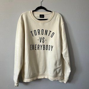 Peace Collective Toronto vs Everybody Crewneck Sweatshirt - Cream